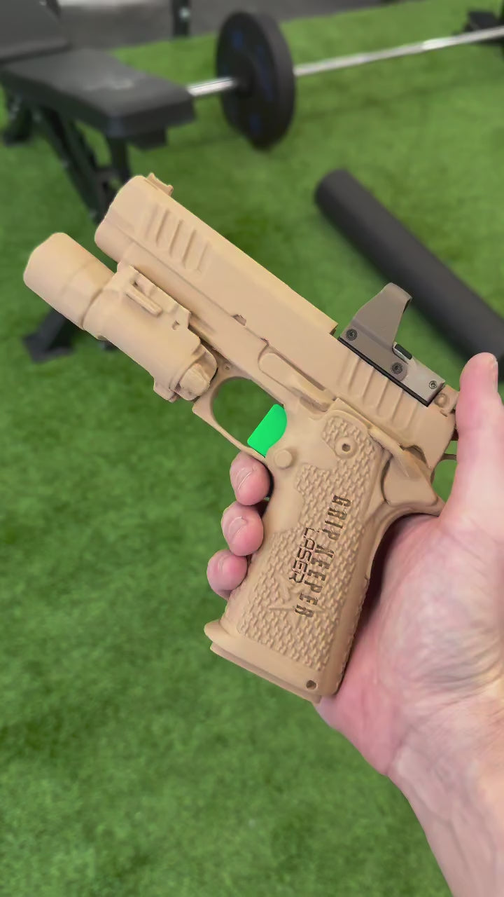Grip Keeper Laser Trainer – Trigger-Activated Laser Training Pistol