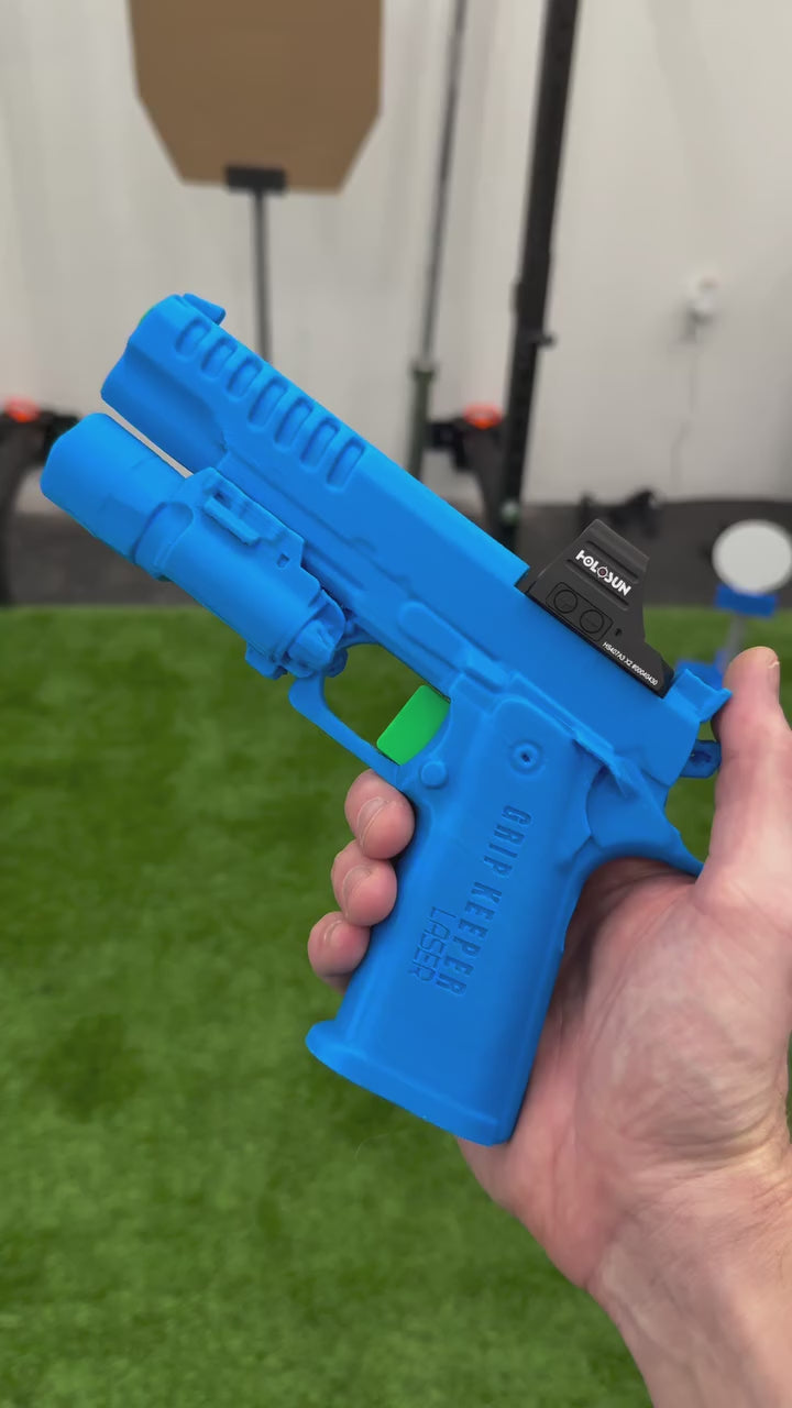 Grip Keeper Laser Trainer – Trigger-Activated Laser Training Pistol
